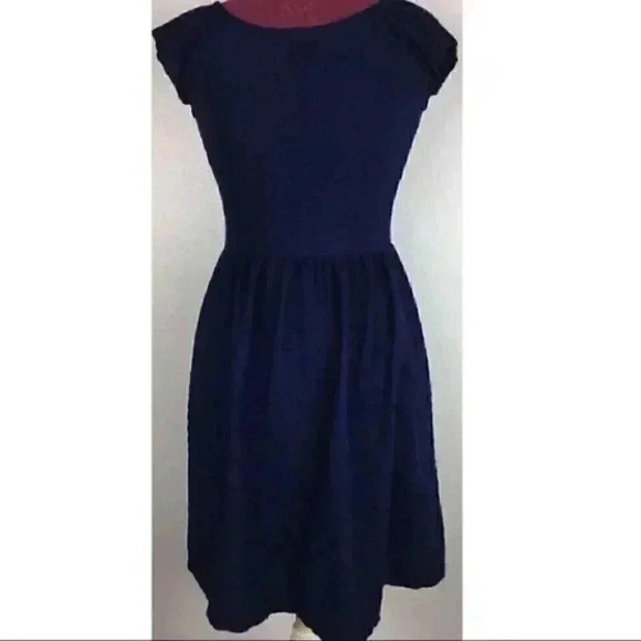 xhilaration Womens Dress Navy Blue Knit Sz Sp - Picture 3 of 8